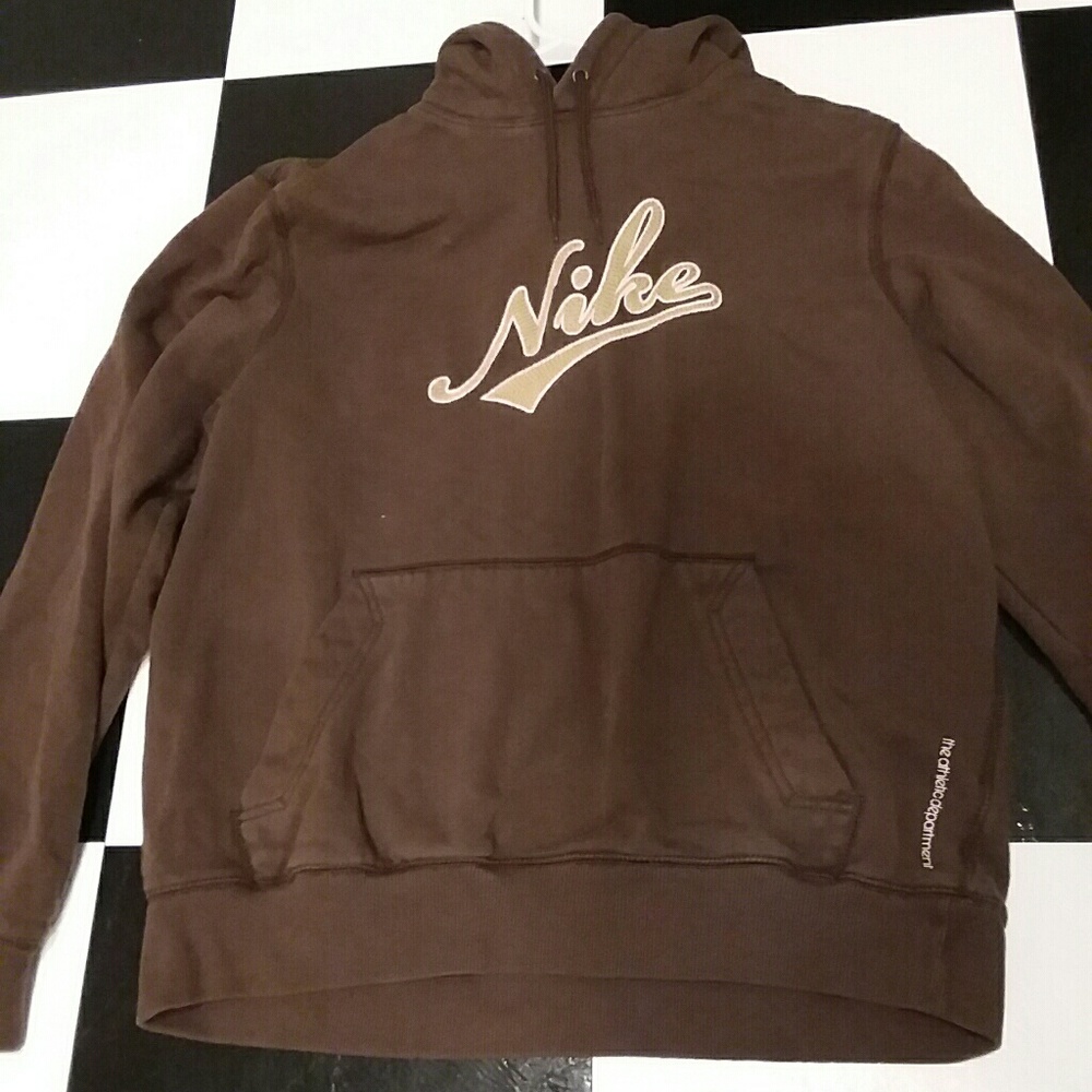 Unisex Brown Nike Pullover Hoodie